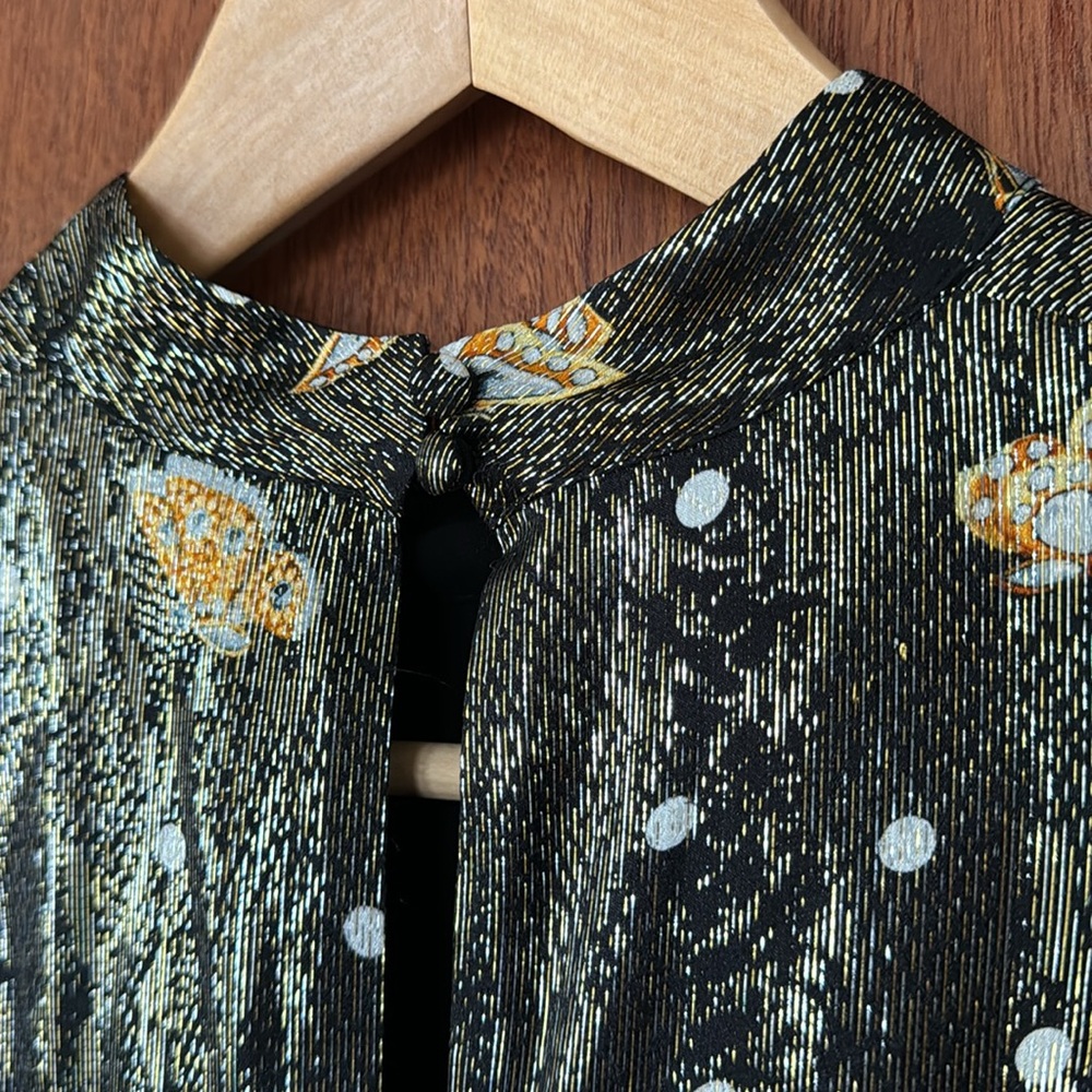 The Kooples Paris silk/metallic dress. Size 3 - I think is the same as a large. - Picture 14 of 16